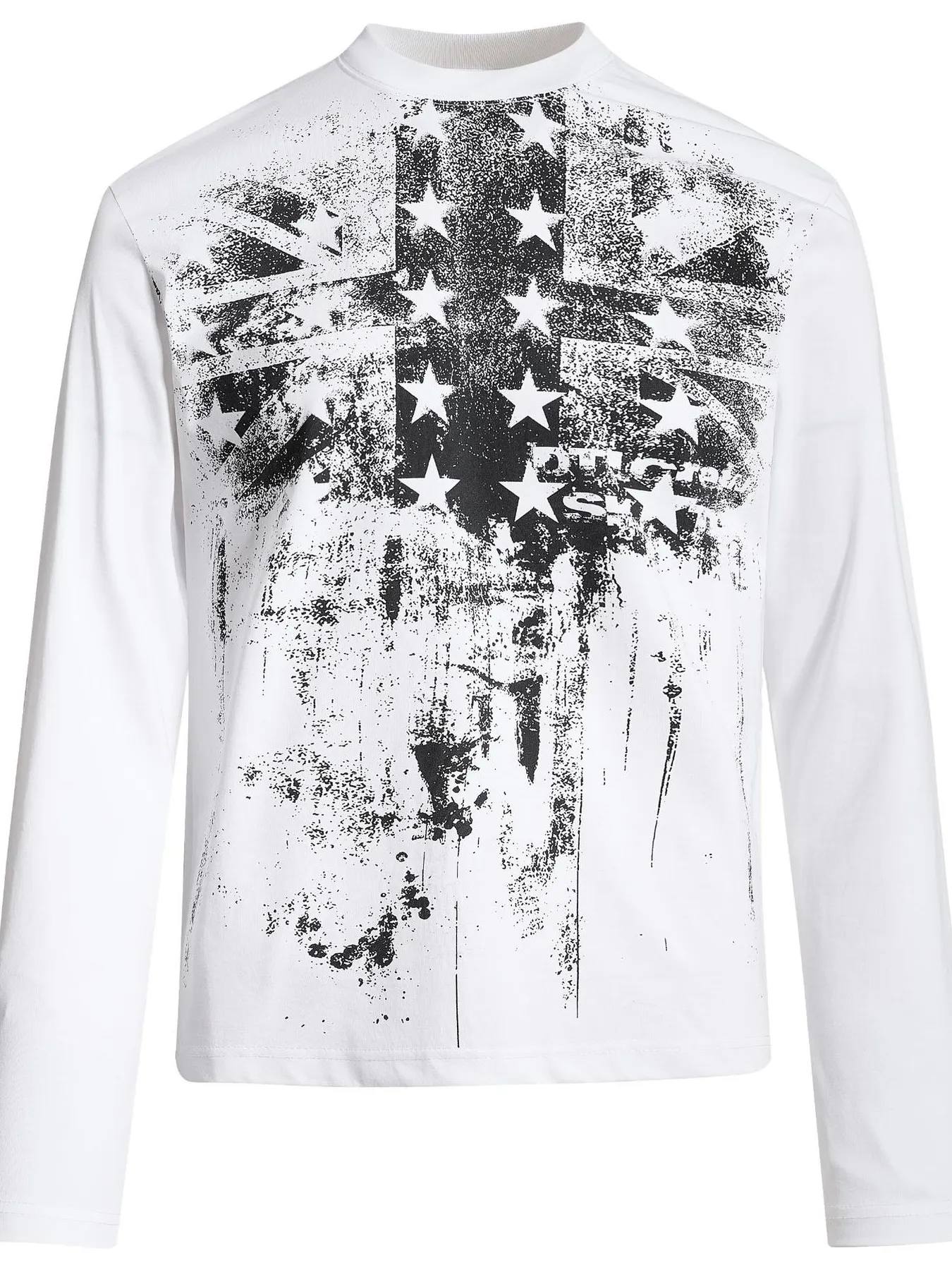 Men's America Flag Graphic Long Sleeve T-Shirt