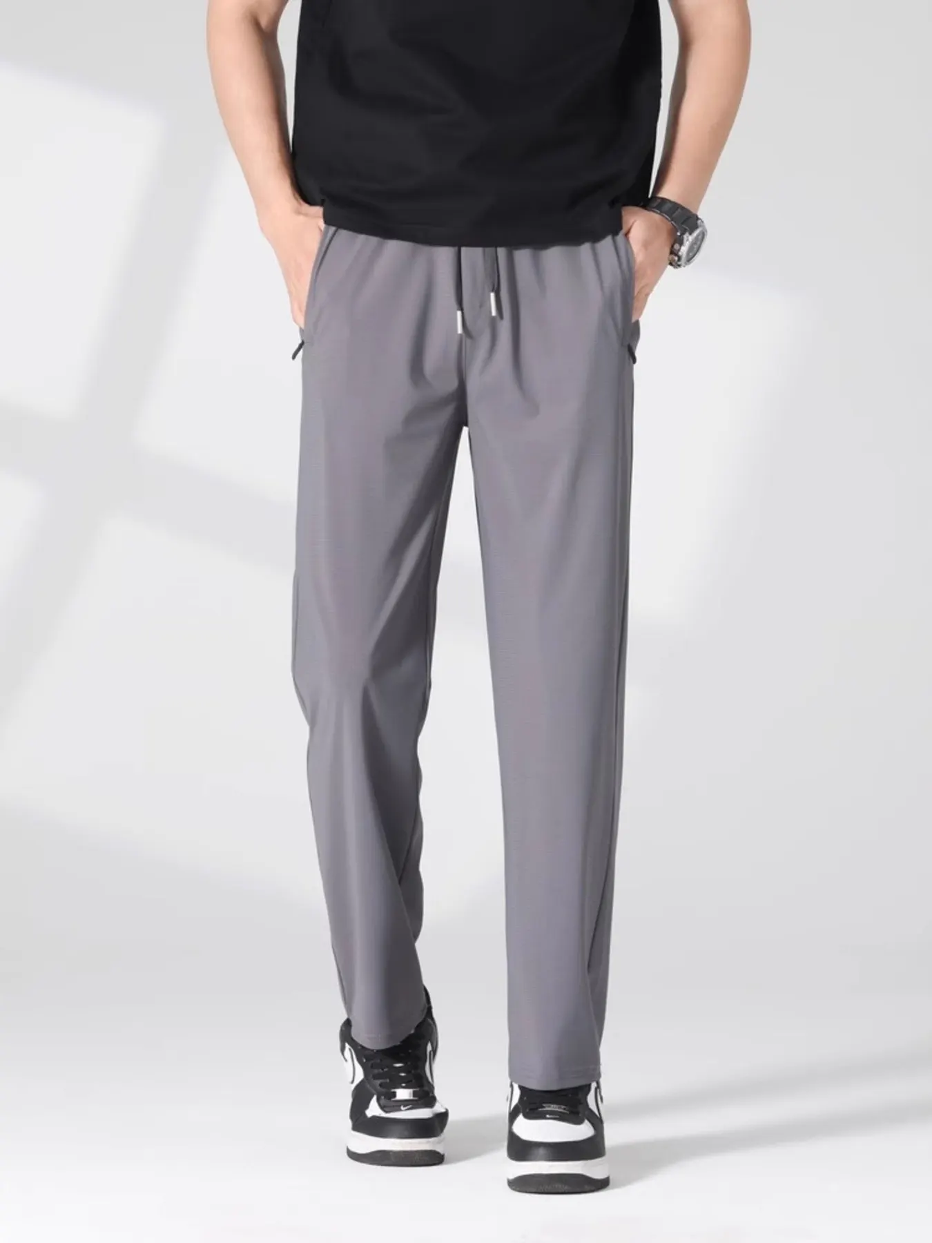 Men's Plus Size Casual Lightweight Quick-Dry Pants